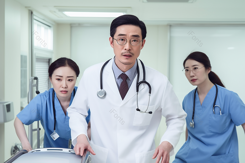 诊治医院医疗医生救护急救中的医护人员手推病床,高清,摄影图,摄影图片,图片大全,摄影图免费下载